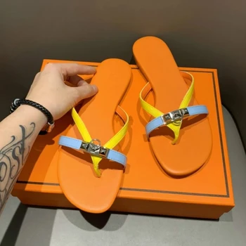 Net red slippers female summer 2020 new fashion wild sandals flat word
Net red slippers female summer 2020 new fashion wild sandals flat word