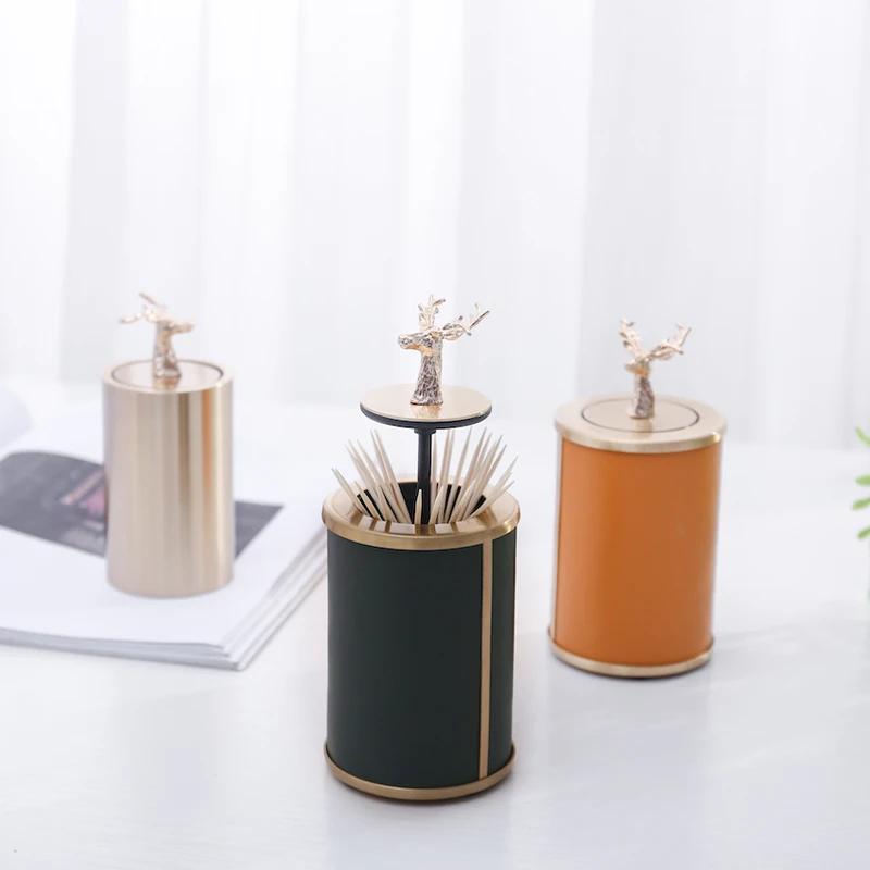 Медный Держатель Для Зубочисток в виде головы оленя, Скандинавский современный декор в виде животных, держатель для ватных палочек, кожаная роскошная коробка для зубочисток, украшение для дома
Медный Держатель Для Зубочисток в виде головы оленя, Скандинавский современный декор в виде животных, держатель для ватных палочек, кожаная роскошная коробка для зубочисток, украшение для дома