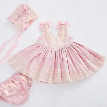 3pcs Little Girls Lolita Dresses Children Boutique Clothing Baby Girls Spanish Birthday Evening Prom Ball Gown Baptism Outfit 
3pcs Little Girls Lolita Dresses Children Boutique Clothing Baby Girls Spanish Birthday Evening Prom Ball Gown Baptism Outfit