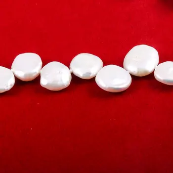 Button type white beads pearl beads simple personality gift diy jewelry size 12x13mm 
Button type white beads pearl beads simple personality gift diy jewelry size 12x13mm
