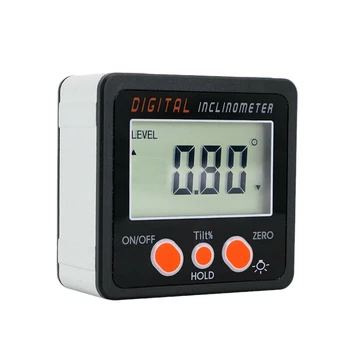 Angle Protractor, Dual Axis Digital Angle Protractor with Backlight IP65 Waterproof Aluminum Alloy Shell 4 x 90 degree Measuring
Angle Protractor, Dual Axis Digital Angle Protractor with Backlight IP65 Waterproof Aluminum Alloy Shell 4 x 90 degree Measuring