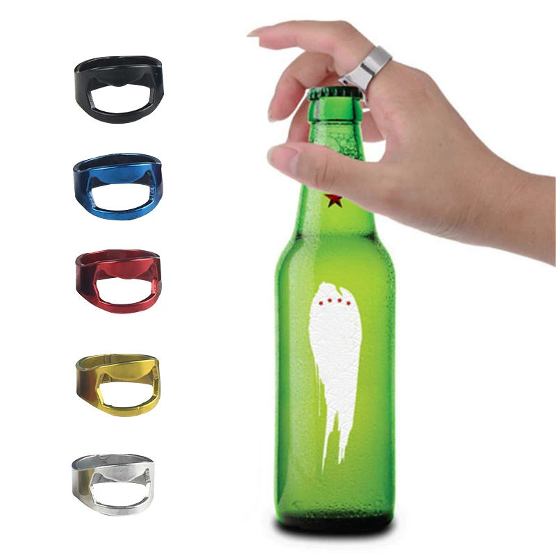 Portable Finger Ring Bottle Opener Bar Beer Tool Cap Opener Ring-shape Bottle Beer Cap Opening Remover 4colors
Portable Finger Ring Bottle Opener Bar Beer Tool Cap Opener Ring-shape Bottle Beer Cap Opening Remover 4colors