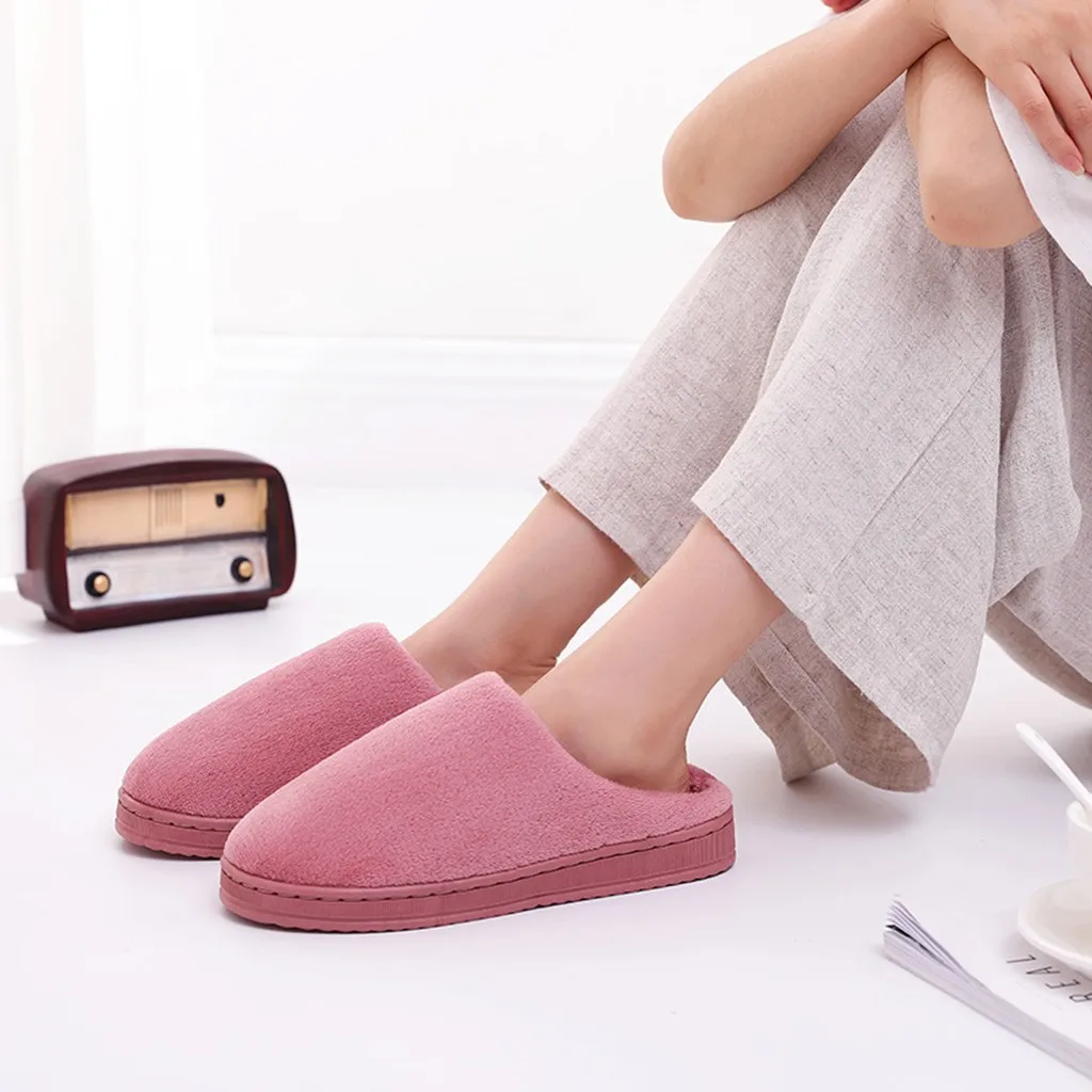 Women's Mens soft slippers Couples Solid Flock Warm Non-slip Floor Home Slippers Indoor shoes woman Women Winter Home Slippers
Women's Mens soft slippers Couples Solid Flock Warm Non-slip Floor Home Slippers Indoor shoes woman Women Winter Home Slippers