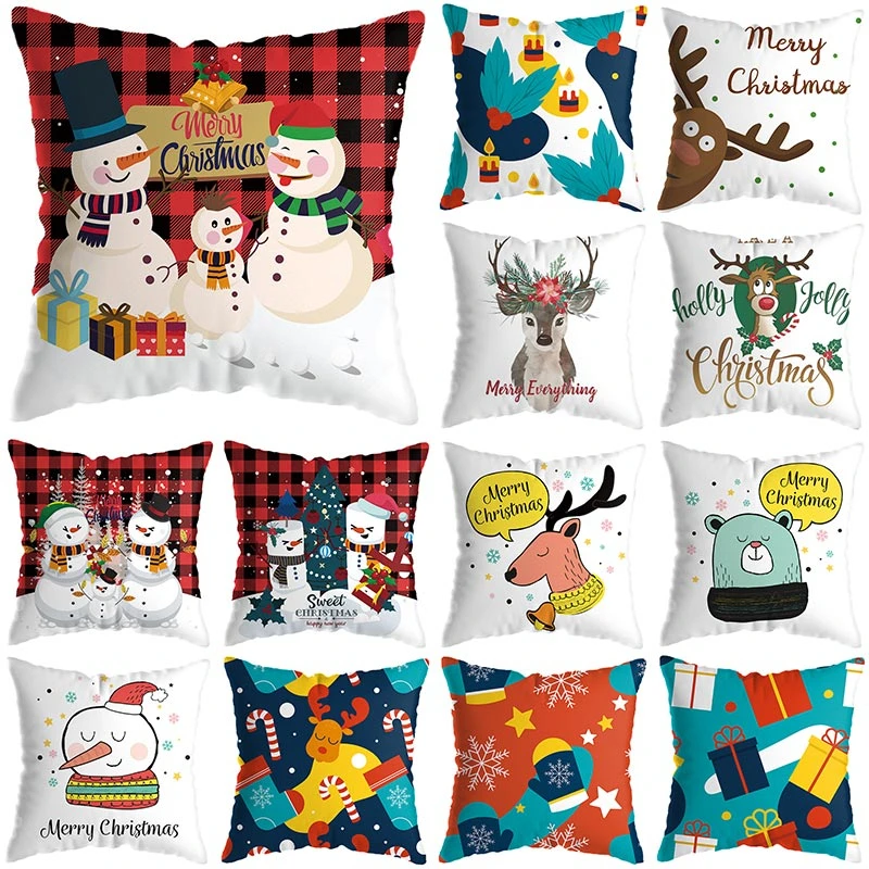 Christmas Snowman Deer Gift Pattern Cushion Cover Polyester 45*45cm Decorative Pillowcase New Year Sofa Home PillowCover 40999
Christmas Snowman Deer Gift Pattern Cushion Cover Polyester 45*45cm Decorative Pillowcase New Year Sofa Home PillowCover 40999