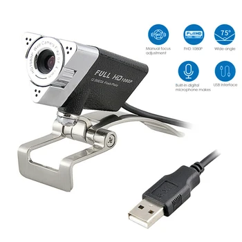HD 720P/1080P Computer Webcam USB Plug Web Camera with Microphone for PC Laptop Desktop Computer Webcam Camera
HD 720P/1080P Computer Webcam USB Plug Web Camera with Microphone for PC Laptop Desktop Computer Webcam Camera