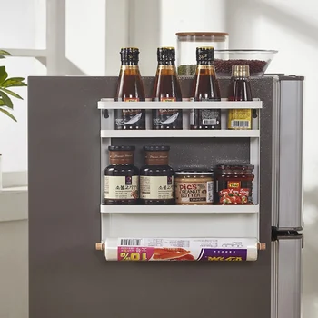 Wrought Iron Creative Refrigerator Magnet Foldable Storage Rack Spice Rack
Wrought Iron Creative Refrigerator Magnet Foldable Storage Rack Spice Rack