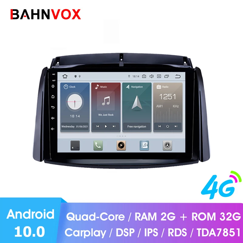 9 "android 10 0 RAM2G Автомобильный gps dvd-плеер для Renault Koleos 2009-2016 автомобильный Радио