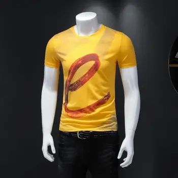 2020 summer new men's Mercerized Cotton Short Sleeve T-Shirt round neck slim fashion brand fashion half sleeve European station
2020 summer new men's Mercerized Cotton Short Sleeve T-Shirt round neck slim fashion brand fashion half sleeve European station