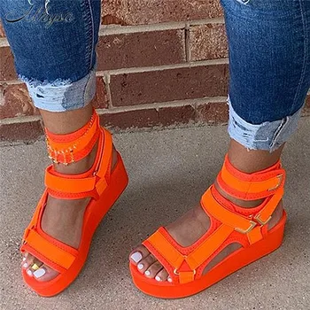 2020 Platform Sandals Women Shoes Summer High Heels Ladies Casual Shoes Wedge Chunky Sandals Gladiator Fashion High Top sandals
2020 Platform Sandals Women Shoes Summer High Heels Ladies Casual Shoes Wedge Chunky Sandals Gladiator Fashion High Top sandals