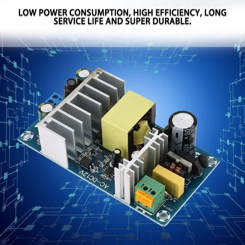 AC 85-265V to DC 12V 8A AC/DC 50/60Hz Switching Power Supply Module Board In Stock
AC 85-265V to DC 12V 8A AC/DC 50/60Hz Switching Power Supply Module Board In Stock