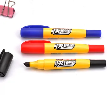 

1-Piece Dual Tip Oily Marker Pen Waterproof Big Head Smooth Writing Permanent Markers for Express Writing Stationery