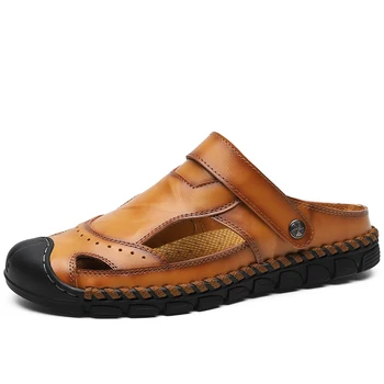 Split Leather Mens Slip-ons Sandals Ankle Strap slip-ons Lightweight Luxury Comfort Breathable Summer Moccasins shoes Plus Size
Split Leather Mens Slip-ons Sandals Ankle Strap slip-ons Lightweight Luxury Comfort Breathable Summer Moccasins shoes Plus Size