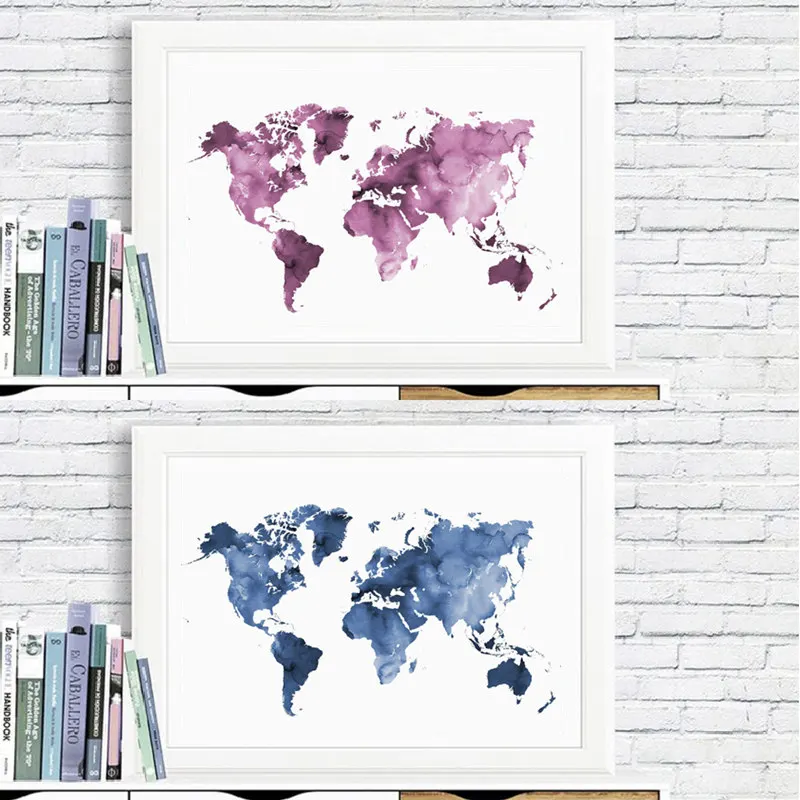 World Map Poster Canvas Print Paintings On The Wall Map of the World Posters Home Decor Modern Wall Art Picture Room Decoration
World Map Poster Canvas Print Paintings On The Wall Map of the World Posters Home Decor Modern Wall Art Picture Room Decoration