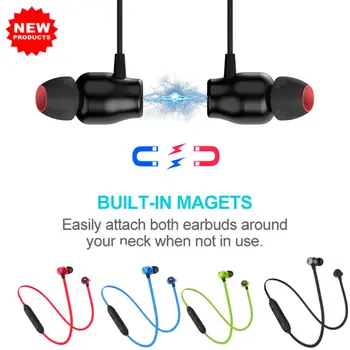 Headphone Bluetooth Stereo Earphone Headset Wireless Magnetic In-Ear Earbuds New
Headphone Bluetooth Stereo Earphone Headset Wireless Magnetic In-Ear Earbuds New