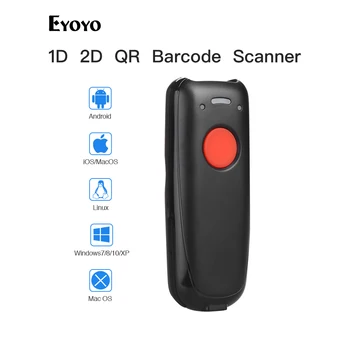 Eyoyo EY-004A Portable Pocket Wireless 1D 2D Scanner QR Code Reader Bluetooth Bar code Scan For Android IOS Scanner Barcode
Eyoyo EY-004A Portable Pocket Wireless 1D 2D Scanner QR Code Reader Bluetooth Bar code Scan For Android IOS Scanner Barcode