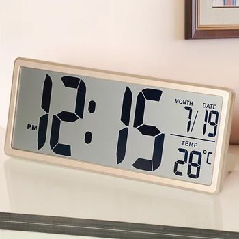 Battery Electronic Wall Clock Alarm Digital Office Calendar Wall Clock Led Display Temperature Humidity Zegary Home Watch AA50WC
Battery Electronic Wall Clock Alarm Digital Office Calendar Wall Clock Led Display Temperature Humidity Zegary Home Watch AA50WC