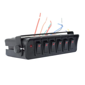 6 Gang LED Backlit Marine On Off Replacement Rocker Switch Panel Input Wire Automotive 12V 30Amp Accessories Car Boat Waterproof
6 Gang LED Backlit Marine On Off Replacement Rocker Switch Panel Input Wire Automotive 12V 30Amp Accessories Car Boat Waterproof
