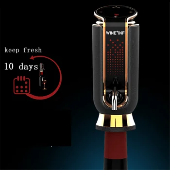 USB Automatic Quick Wine Aerator Electric Red Wine Decanter Vacuum Fresh-keeping 10 days Adjustable Wine output Decanter
USB Automatic Quick Wine Aerator Electric Red Wine Decanter Vacuum Fresh-keeping 10 days Adjustable Wine output Decanter