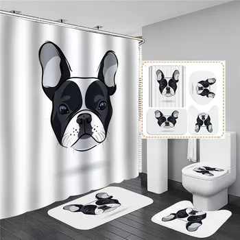 Funny Animal Dog Printed Shower Curtains for Bathroom Art Design Home Decor Waterproof Mildew Proof Bath Curtains With Hooks
Funny Animal Dog Printed Shower Curtains for Bathroom Art Design Home Decor Waterproof Mildew Proof Bath Curtains With Hooks