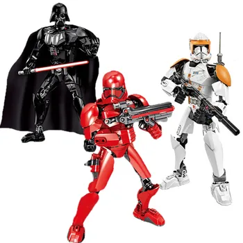 Star Wars Buildable Blocks Stormtrooper Darth Vader Kylo Ren Chewbacca Boba Jango Fett Darth Maul Grievou Action Figure Toy Doll
Star Wars Buildable Blocks Stormtrooper Darth Vader Kylo Ren Chewbacca Boba Jango Fett Darth Maul Grievou Action Figure Toy Doll