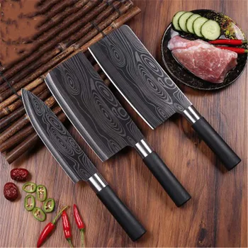 High quality Qurable Stainless Steel Laser Pattern Sharp Cleaver Chopper knife Slicing Christmas gift Knives Kitchen Accessories 
High quality Qurable Stainless Steel Laser Pattern Sharp Cleaver Chopper knife Slicing Christmas gift Knives Kitchen Accessories