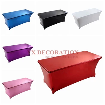 1pcs Sold Metallic Bronzing Lycra Spandex Table Cover Wedding Table Cloth Overlay For Wedding Event Decoration
1pcs Sold Metallic Bronzing Lycra Spandex Table Cover Wedding Table Cloth Overlay For Wedding Event Decoration