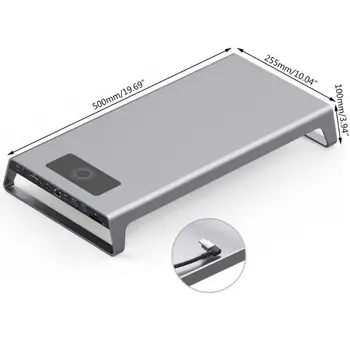 Type-C Multi-function Extension Dock Station Base with USB 3.0 Data Transmission 28TE
Type-C Multi-function Extension Dock Station Base with USB 3.0 Data Transmission 28TE