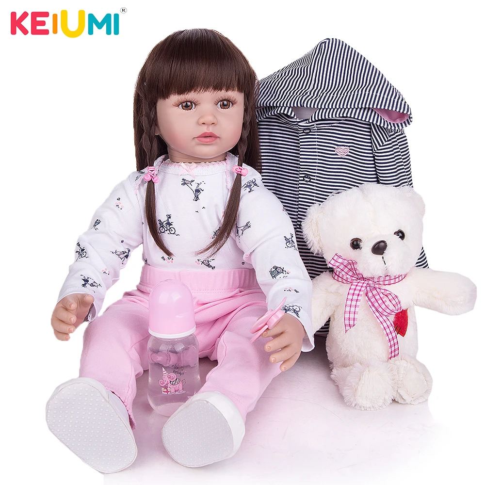 KEIUMI 24 Inch New Design Silicone Reborn Baby Dolls Handmade Cloth Body Real Princess Dolls Toy Gift To Child Birthday Surprise
KEIUMI 24 Inch New Design Silicone Reborn Baby Dolls Handmade Cloth Body Real Princess Dolls Toy Gift To Child Birthday Surprise