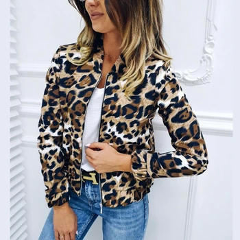 Fashion Women New Jackets Coats Autumn Winter Spring Long Sleeve Leopard Zipper Jacket Outers Top Female Casual Outwear Coat Hot
Fashion Women New Jackets Coats Autumn Winter Spring Long Sleeve Leopard Zipper Jacket Outers Top Female Casual Outwear Coat Hot