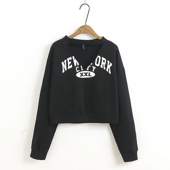 Women Black Autumn Hoodies Long Sleeve Female Sweatshirt Ladies Top Pullover 
Women Black Autumn Hoodies Long Sleeve Female Sweatshirt Ladies Top Pullover