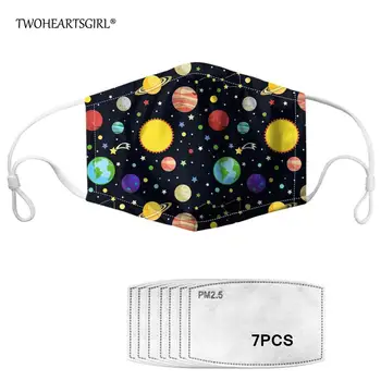 Twoheartsgirl Cartoon Planets Print Face Mask for Kids Washable Men Women Mouth Mask with Activated Carbon Filter Dust Mascaras
Twoheartsgirl Cartoon Planets Print Face Mask for Kids Washable Men Women Mouth Mask with Activated Carbon Filter Dust Mascaras