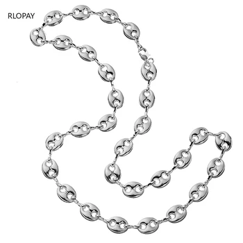 European New Fashion Necklace Chain Silver Coffee Bean Chain Necklace Trendy Costume Jewelry Simple Jewelry Chains
European New Fashion Necklace Chain Silver Coffee Bean Chain Necklace Trendy Costume Jewelry Simple Jewelry Chains