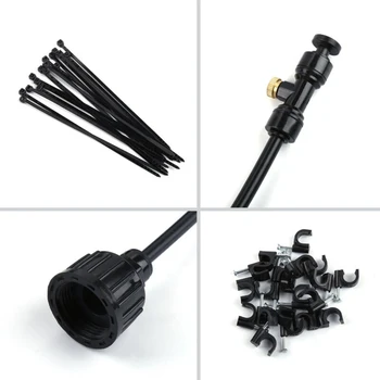DIY Micro Drip Irrigation System 40FT Outdoor Patio Water Mister Mist Nozzles Misting Cooling System Fan Cooler
DIY Micro Drip Irrigation System 40FT Outdoor Patio Water Mister Mist Nozzles Misting Cooling System Fan Cooler