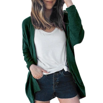 Women Fashion Long Sleeve Knitted Cardigan Coat Ladies Casual Solid Color Batwing Sleeve Kimono Outwear Coat Baggy Tops
Women Fashion Long Sleeve Knitted Cardigan Coat Ladies Casual Solid Color Batwing Sleeve Kimono Outwear Coat Baggy Tops