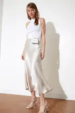 Satin Midi Skirt TWOAW21ET0223 faldas faldas largas jupe longue femme 2021 Fashion
Satin Midi Skirt TWOAW21ET0223 faldas faldas largas jupe longue femme 2021 Fashion