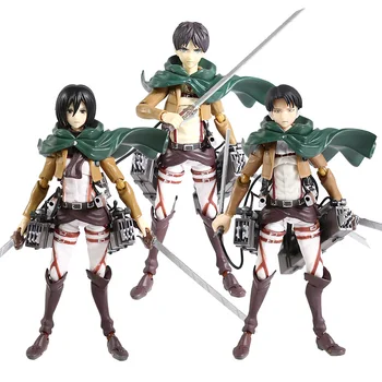 Attack on Titan Figma 207 Eren Jaeger / 203 Mikasa Ackerman / 213 Levi Ackerman PVC Action Figure Model Toy Figurals
Attack on Titan Figma 207 Eren Jaeger / 203 Mikasa Ackerman / 213 Levi Ackerman PVC Action Figure Model Toy Figurals