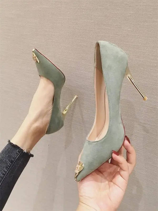 Women Shoe2020 Spring New Style Metal Head Black And White with Pattern Korean-style High Heels Heels Thin Heeled-Hundred
Women Shoe2020 Spring New Style Metal Head Black And White with Pattern Korean-style High Heels Heels Thin Heeled-Hundred