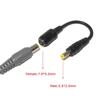 7.9x5.5mm Female to 5.5x2.5mm Dc Male Plug Connector Converter Laptop Power Adapter Charging Cable Cord for Asus Lenovo Laptop
7.9x5.5mm Female to 5.5x2.5mm Dc Male Plug Connector Converter Laptop Power Adapter Charging Cable Cord for Asus Lenovo Laptop