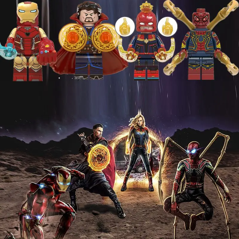 Avengers Endgame Marvel Quicksilver Thor Iron Man Falcon Shuri Black Widow Captain Marvel Building Blocks Toys For Children
Avengers Endgame Marvel Quicksilver Thor Iron Man Falcon Shuri Black Widow Captain Marvel Building Blocks Toys For Children