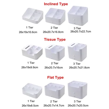 New 1/2/3 Tier 3 Pattern Desktop MakeUp Brush Storage Box Cosmetic Organizer Skin Care Jewelry Box Container for Home Office Sto
New 1/2/3 Tier 3 Pattern Desktop MakeUp Brush Storage Box Cosmetic Organizer Skin Care Jewelry Box Container for Home Office Sto