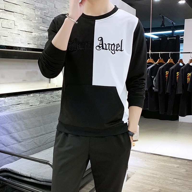 Douyin Celebrity Style Spring New Style Men Leisure Set Crew Neck Sports MEN'S Wear Two-Piece Set Fashion
Douyin Celebrity Style Spring New Style Men Leisure Set Crew Neck Sports MEN'S Wear Two-Piece Set Fashion