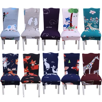 Modern Cartoon Bear/Fox/Elephant Printed Chair Cover Kitchen Slipcover Removable Anti-dirty Dinning Seat Covers For Home/Kids
Modern Cartoon Bear/Fox/Elephant Printed Chair Cover Kitchen Slipcover Removable Anti-dirty Dinning Seat Covers For Home/Kids