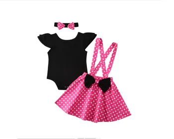 6M-4Years Ruffle Short Sleeve Bodysuits + Dots Suspender Skirts + Headband 3pcs Set for Toddler Baby Girls Princess Clothes
6M-4Years Ruffle Short Sleeve Bodysuits + Dots Suspender Skirts + Headband 3pcs Set for Toddler Baby Girls Princess Clothes