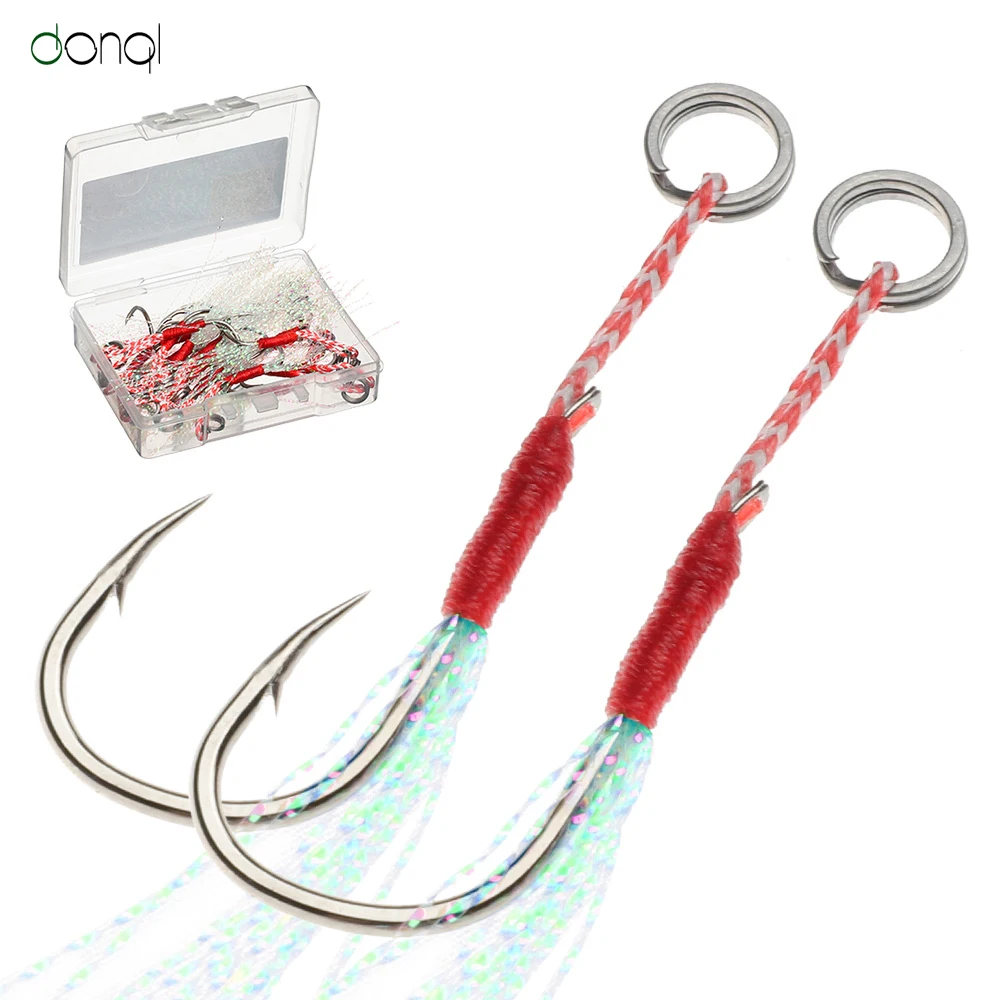 DONQL 5/10/20/Pcs Barbed Fishing Hooks 10#-16# With Line Feather Stainless Steel Single Barbed FishHook Super Sharp Fishing Hook
DONQL 5/10/20/Pcs Barbed Fishing Hooks 10#-16# With Line Feather Stainless Steel Single Barbed FishHook Super Sharp Fishing Hook