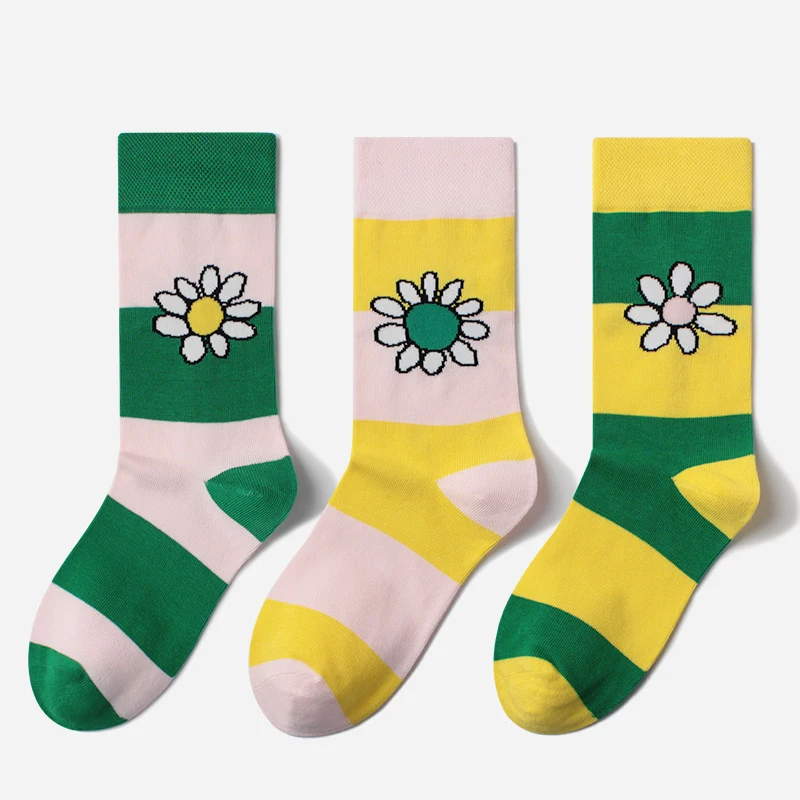 2020 Women Socks Sweet Simple Colorful Small Chrysanthemum Pattern Breathable Combed Cotton Socks Female Size 36-43
2020 Women Socks Sweet Simple Colorful Small Chrysanthemum Pattern Breathable Combed Cotton Socks Female Size 36-43