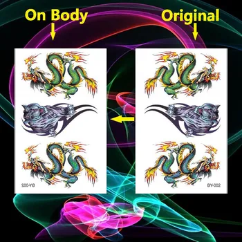 Waterproof Temporary Tattoo Sticker Dragon Fake Tatto Animal Flash Tatoo Body Art Back Leg Tiger Tattoos Arm for Men Women Male
Waterproof Temporary Tattoo Sticker Dragon Fake Tatto Animal Flash Tatoo Body Art Back Leg Tiger Tattoos Arm for Men Women Male