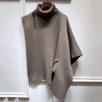 Women Fashion One Shoulder Turtleneck Asymmetric Sweater Ladies Basic Knitted Casual Loose Chic Tops 
Women Fashion One Shoulder Turtleneck Asymmetric Sweater Ladies Basic Knitted Casual Loose Chic Tops