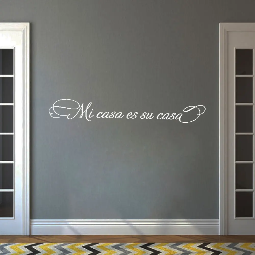 Spanish Vinyl Wall Sticker "Mi casa es su casa" and "Bienvenidos a nuestra casa " Home Wall Decals Decor DW5925
Spanish Vinyl Wall Sticker "Mi casa es su casa" and "Bienvenidos a nuestra casa " Home Wall Decals Decor DW5925