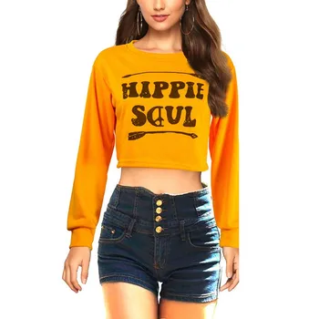 Women Fashion Sweatshirt Letter Printed Short Harajuku 2019 Spring O-Neck Long Sleeve Crop Top Sweatshirts Autumn Pullovers
Women Fashion Sweatshirt Letter Printed Short Harajuku 2019 Spring O-Neck Long Sleeve Crop Top Sweatshirts Autumn Pullovers