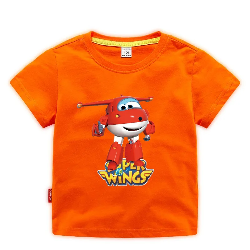Super Wings Summer Boy Tops Cartoon T Shirt Short Sleeved Super cartoon airplane T-shirt for Boys Girl Kid Camiseta Tshirt
Super Wings Summer Boy Tops Cartoon T Shirt Short Sleeved Super cartoon airplane T-shirt for Boys Girl Kid Camiseta Tshirt